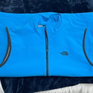 The North Face Vibrant Blue Sleeveless full zip Jacket